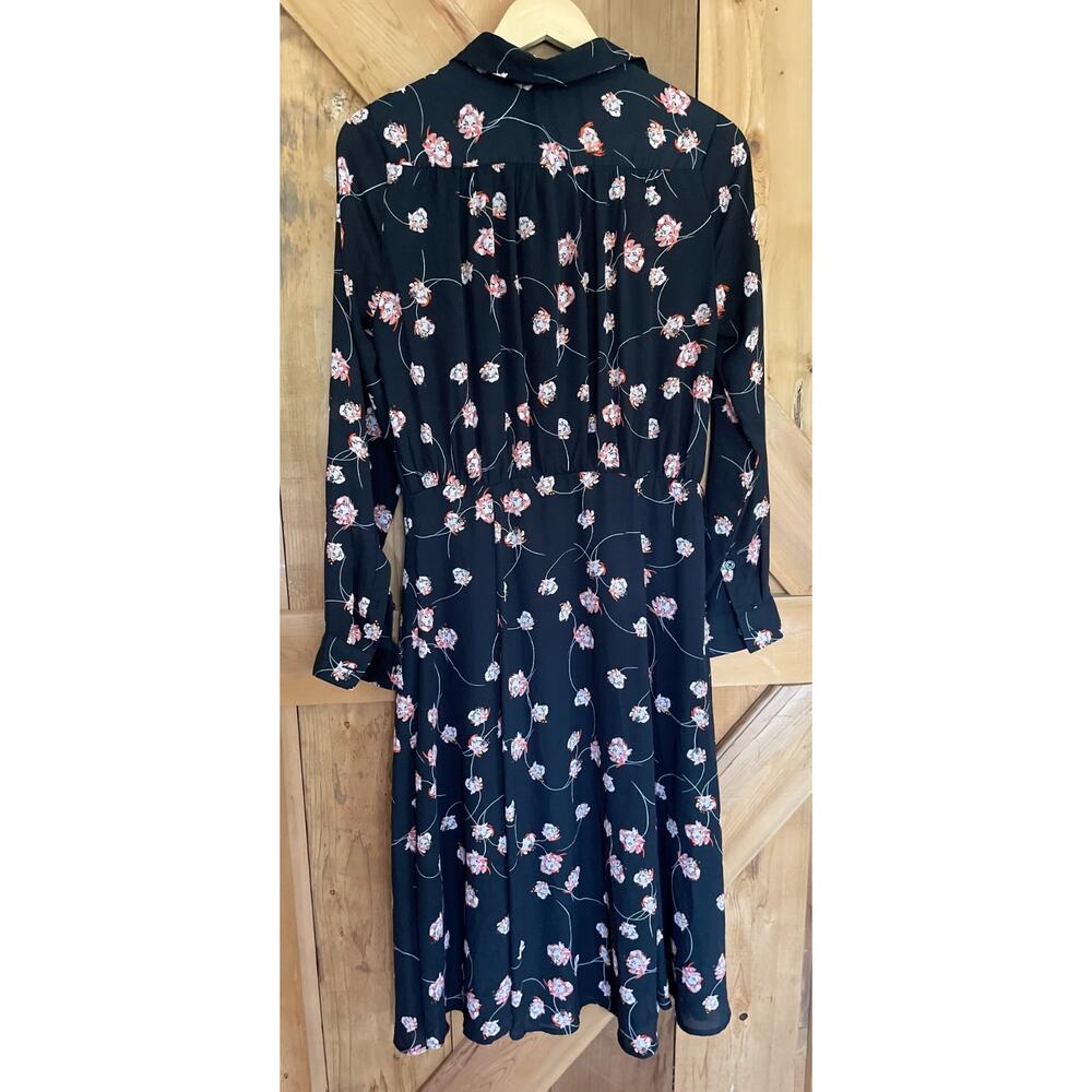 Who What Wear Long Sleeve Fall Floral Midi Dress Size S, Cottagecore - Picture 9 of 9